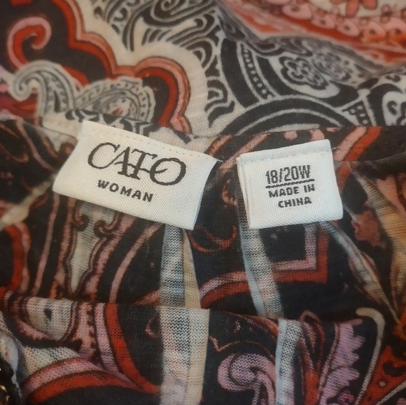 Cato women's plus size 18/20w sequin blouse shirt top - Picture 7 of 8